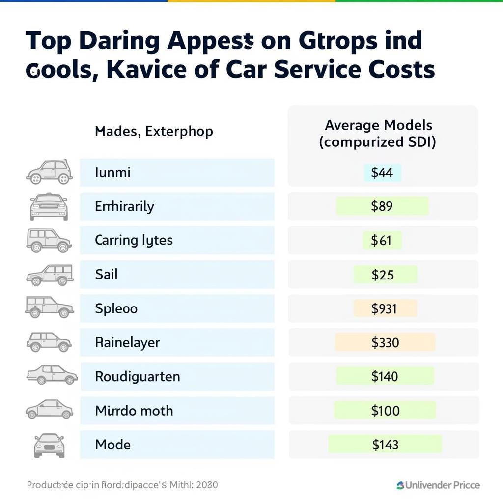 Comparing Car Service Costs