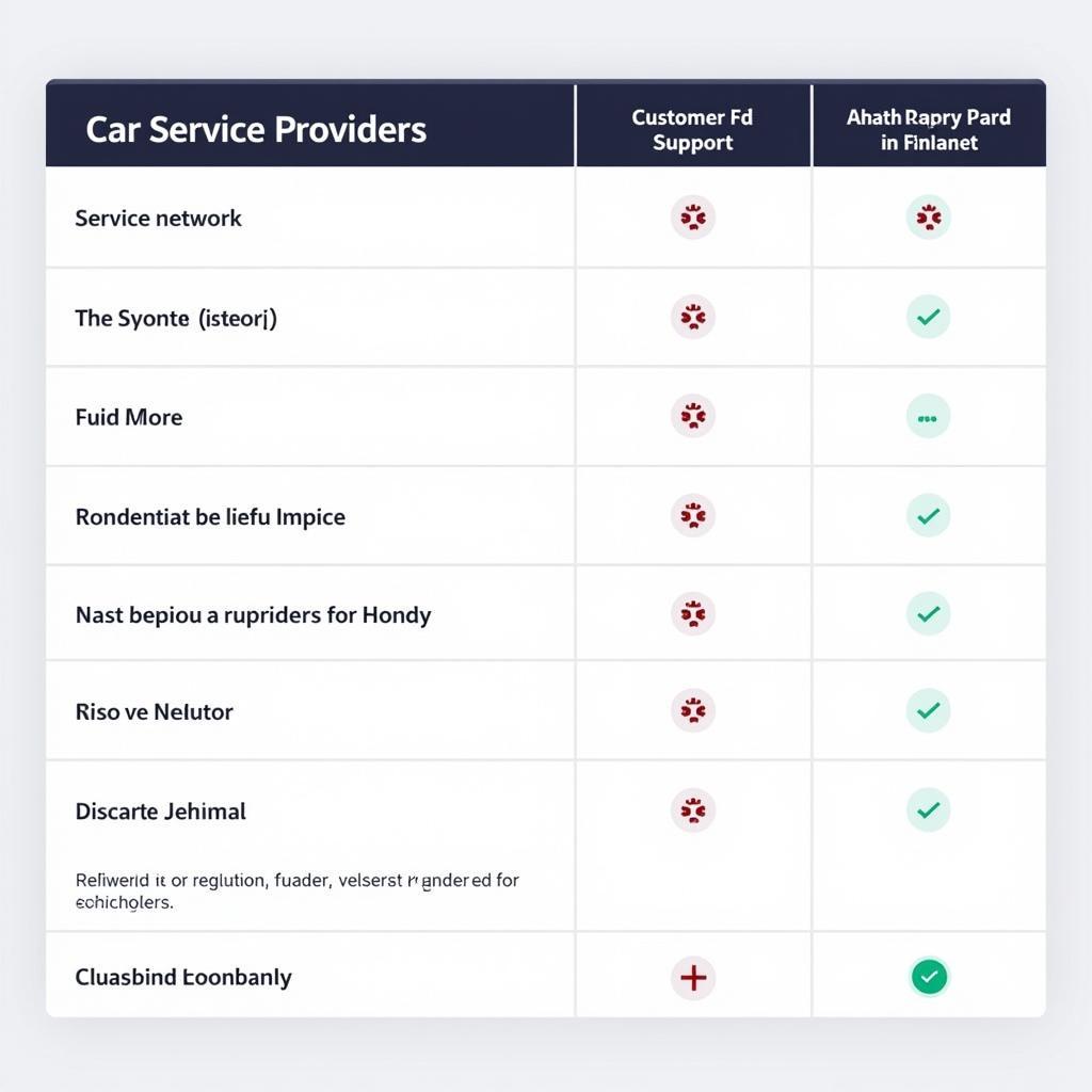 Comparing Car Service Options