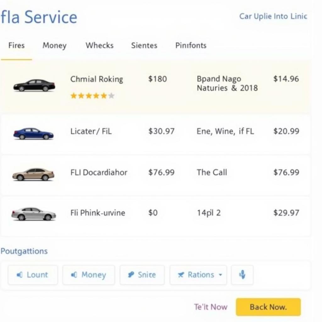 Comparing Car Service Prices Online