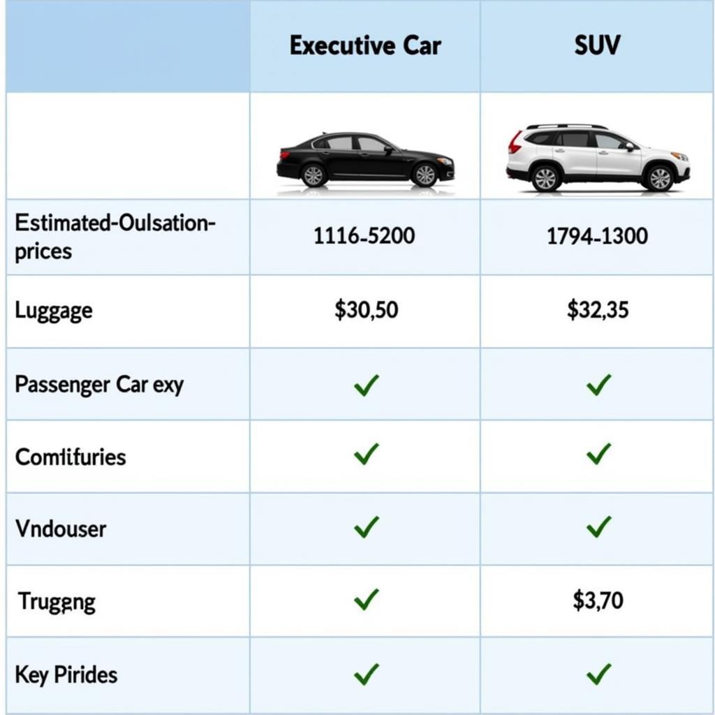 Comparing Heathrow to London Car Service Prices