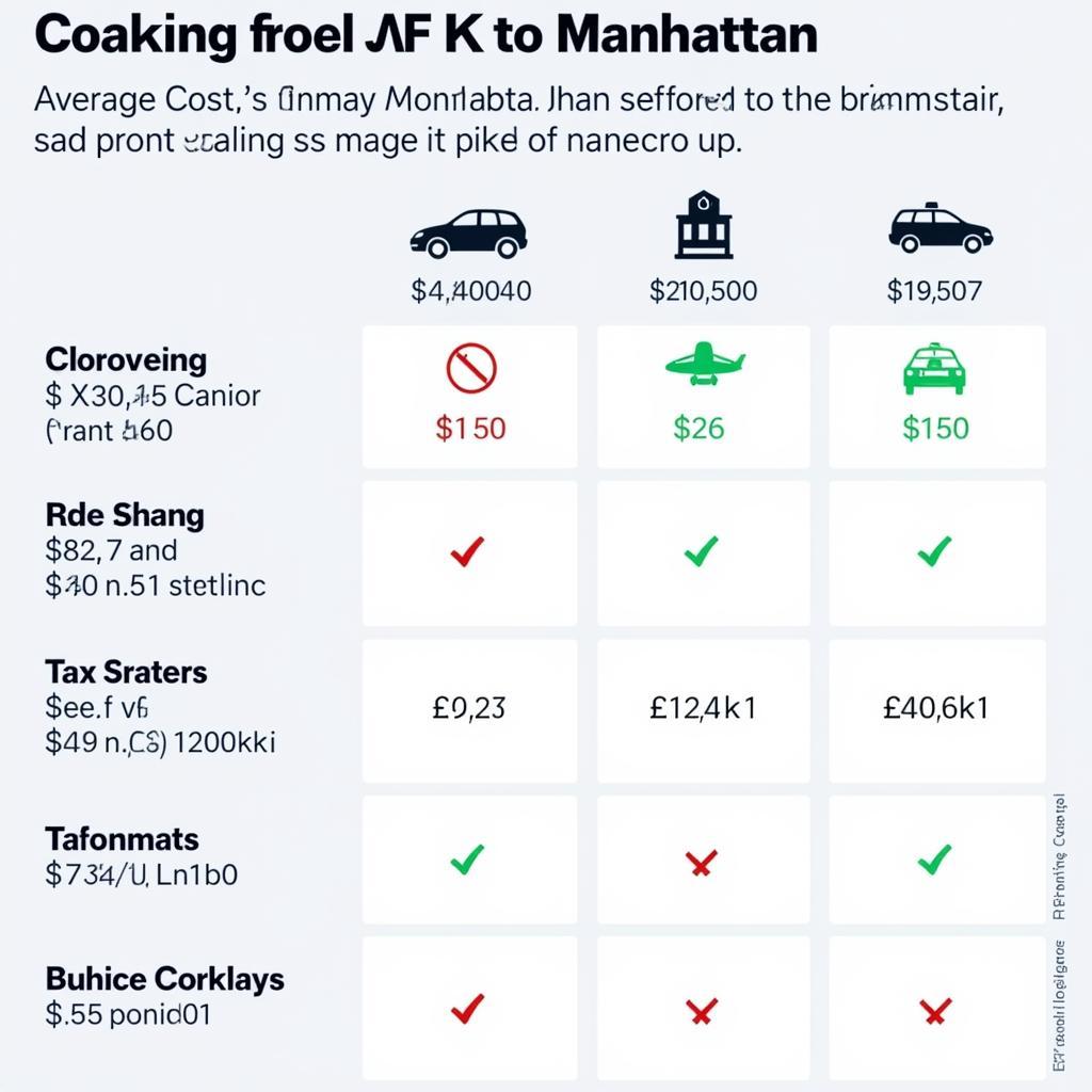 Comparing JFK Transportation Costs