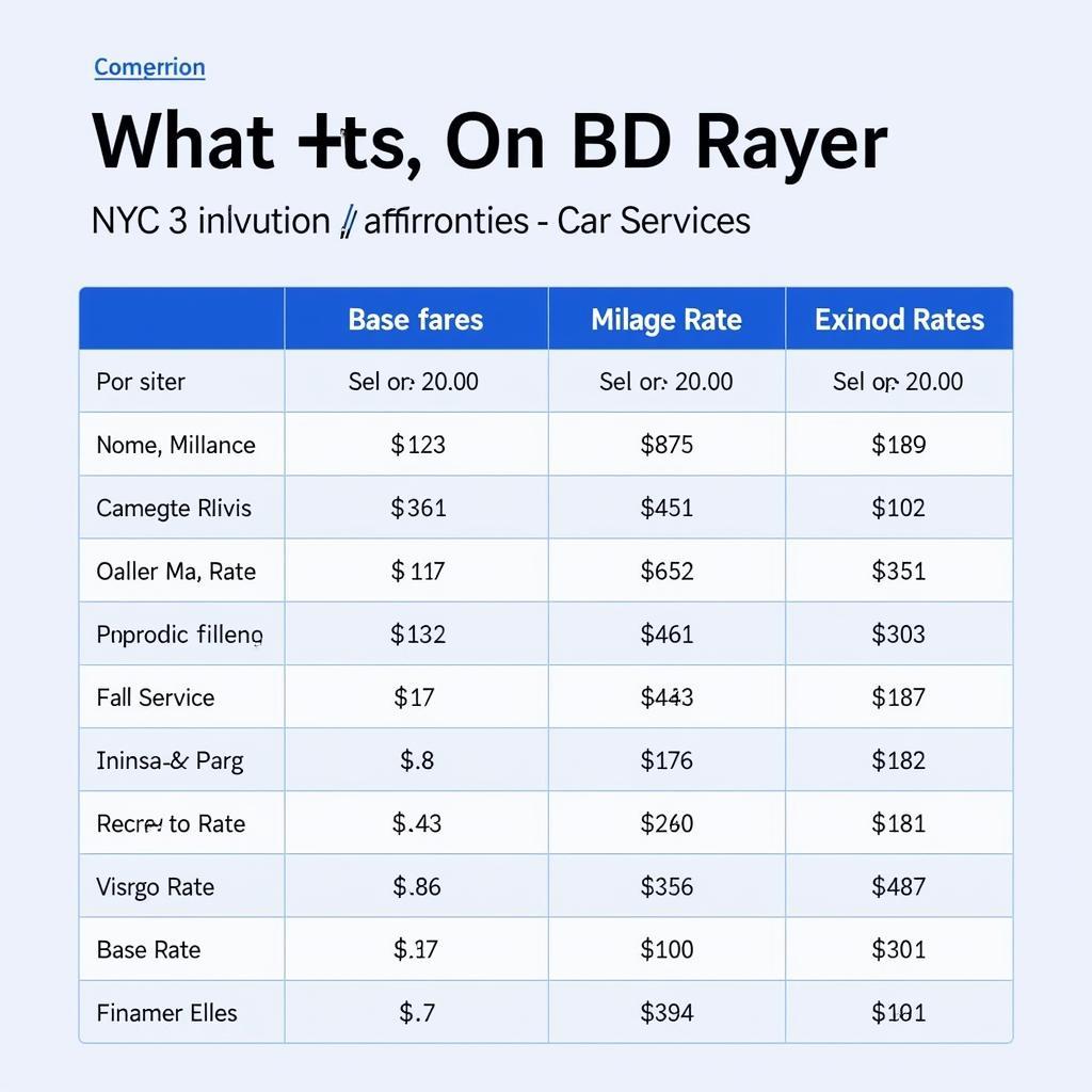 Comparing NYC Car Service Prices