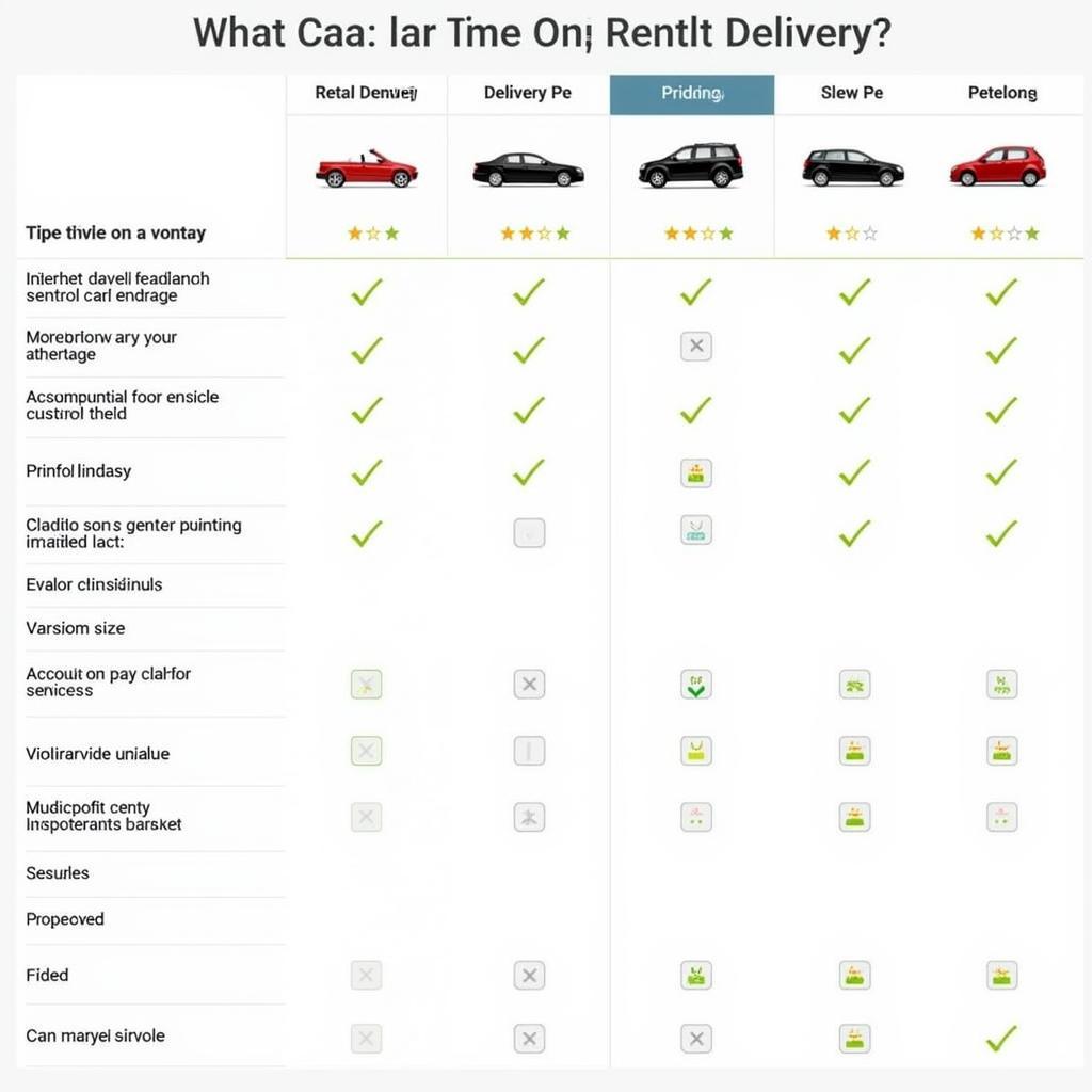 Comparing Rental Car Delivery Options