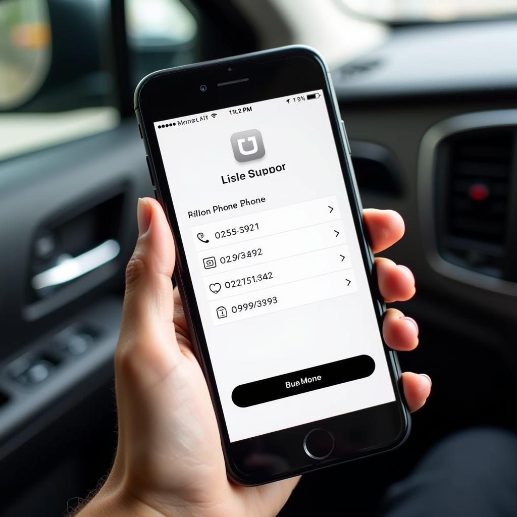 Contacting Uber via Phone