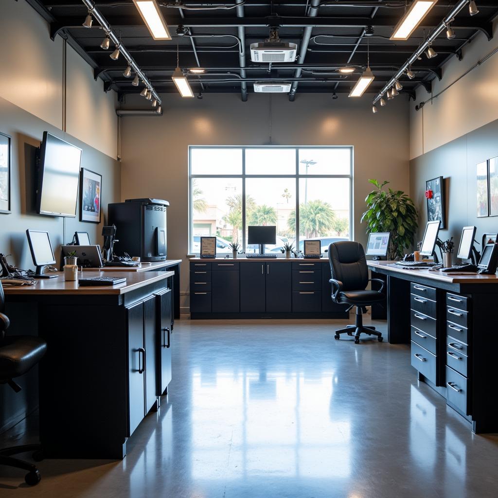 Modern Auto Repair Shop Interior in Coral Springs