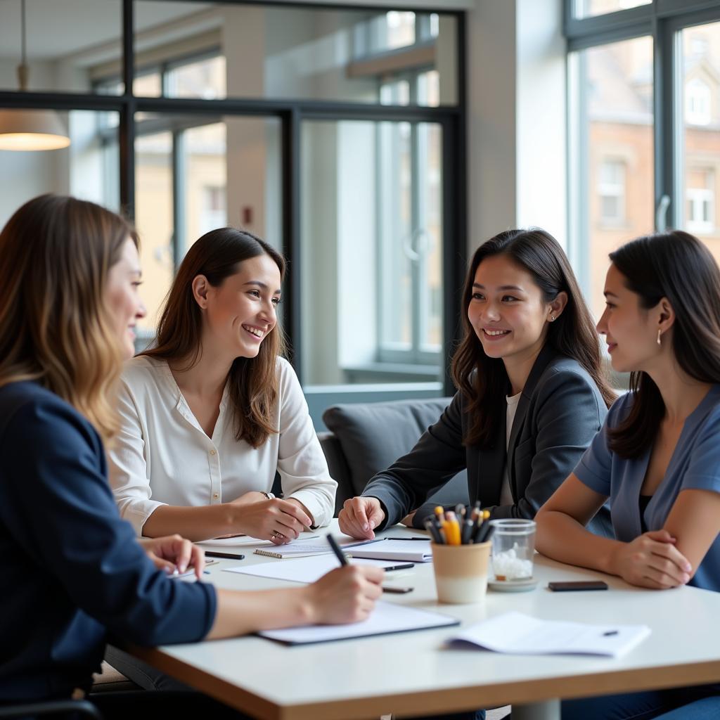 Customer Service Team Meeting Discussing Strategies