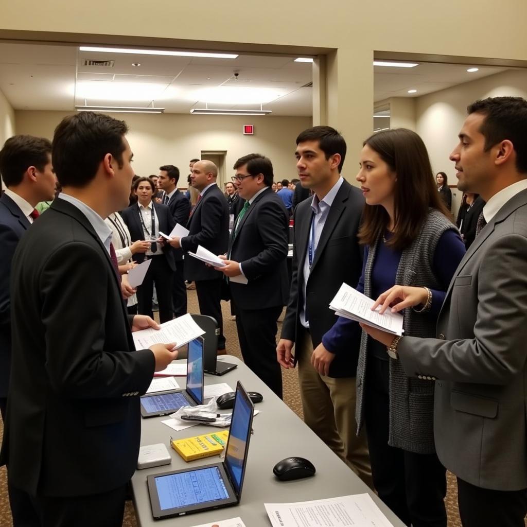 CWU Career Fair: Students Talking with Recruiters