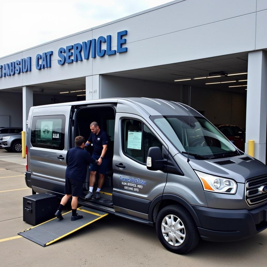 Dealership Shuttle Service in Action