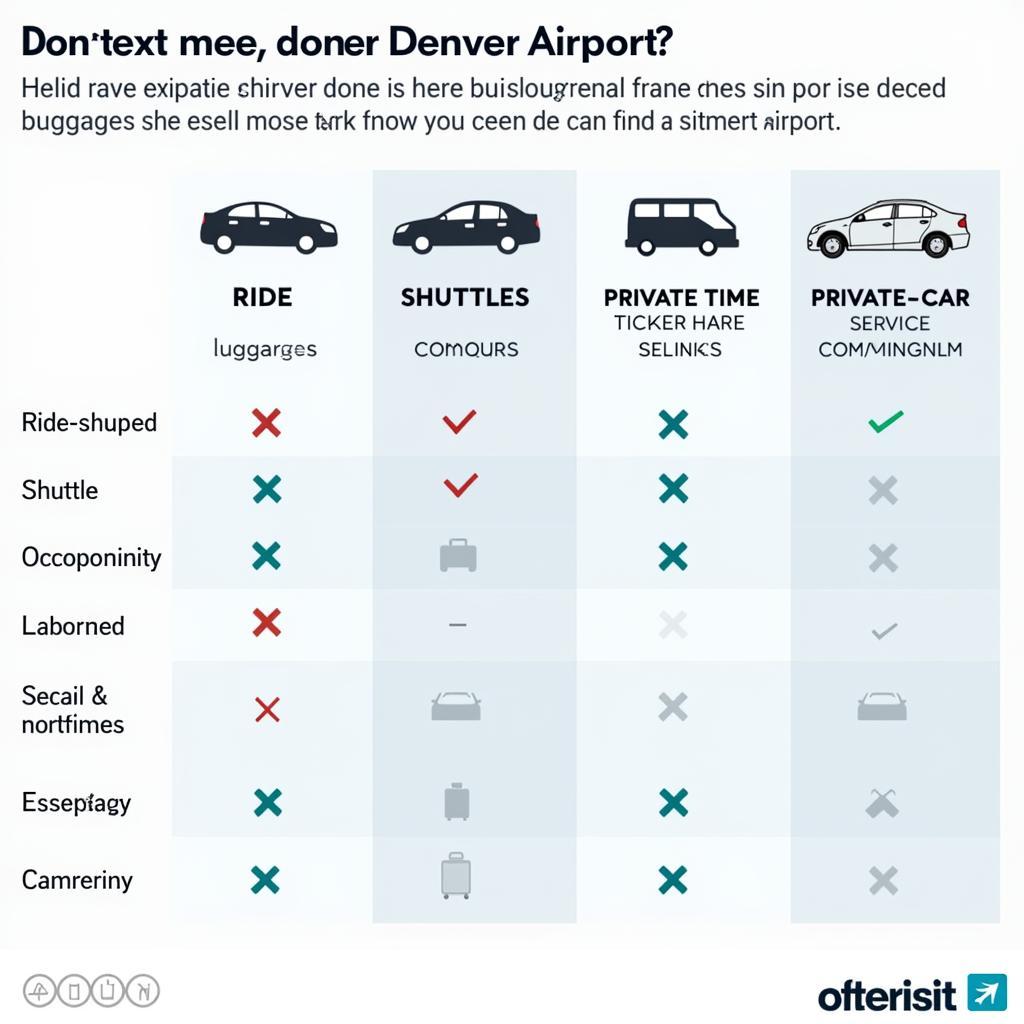 Comparing Denver Airport Car Service Options