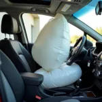 Deployed Airbag After Car Accident