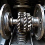 Differential Gears Inside Car Axle