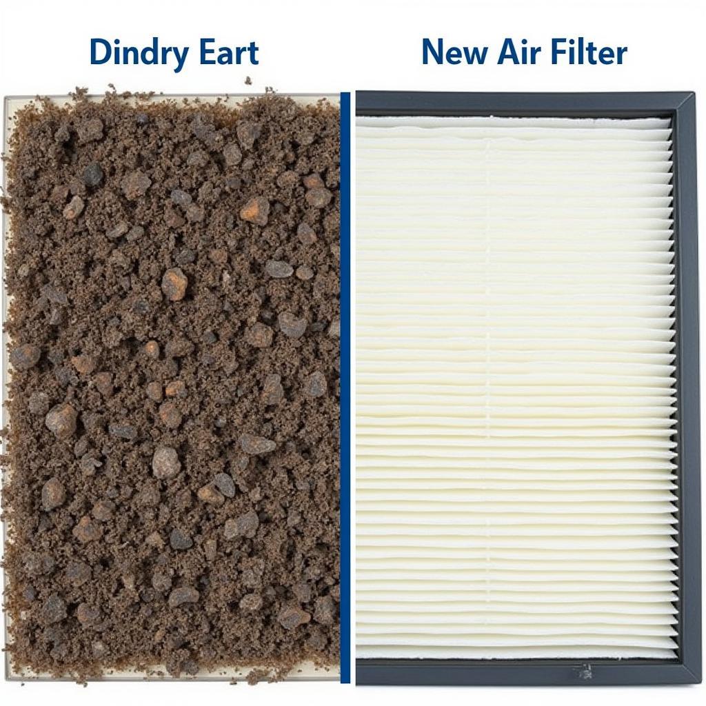 Comparison of Dirty vs. Clean Air Filter