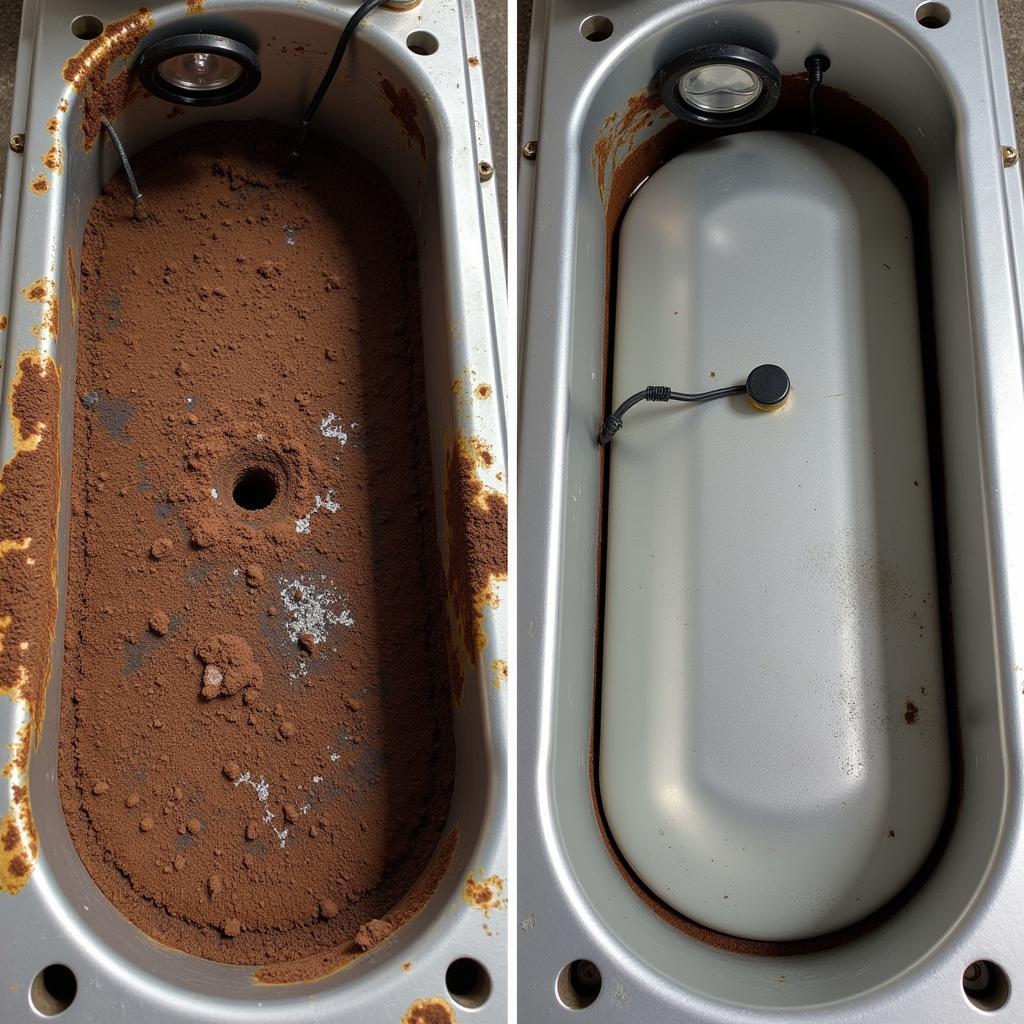 Dirty vs. Clean Fuel Tank