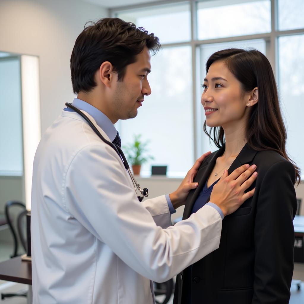 Doctor Performing Physical Exam