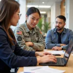 Service member participating in a DoD SkillBridge internship