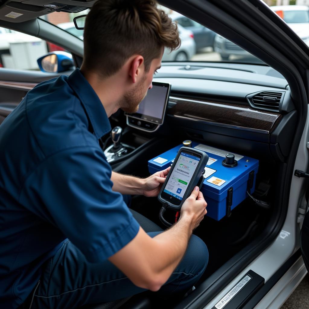 Electric Car Battery Check