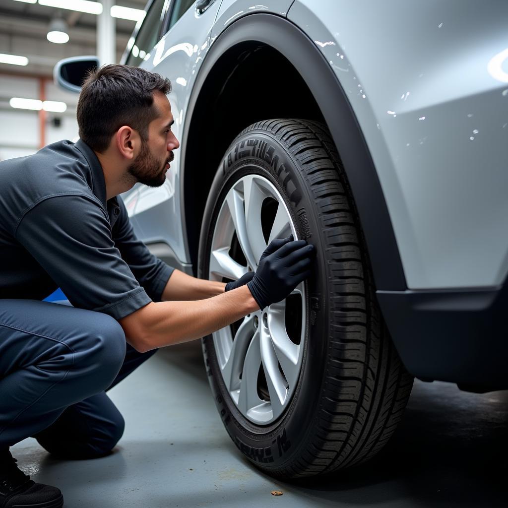 Electric Car Tire Rotation