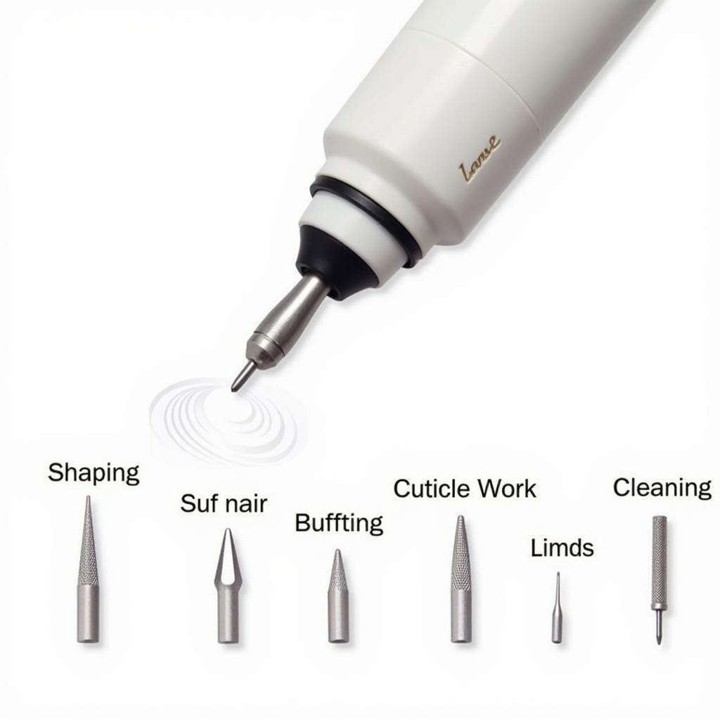 Electric Nail Drill with Various Bits for Different Applications