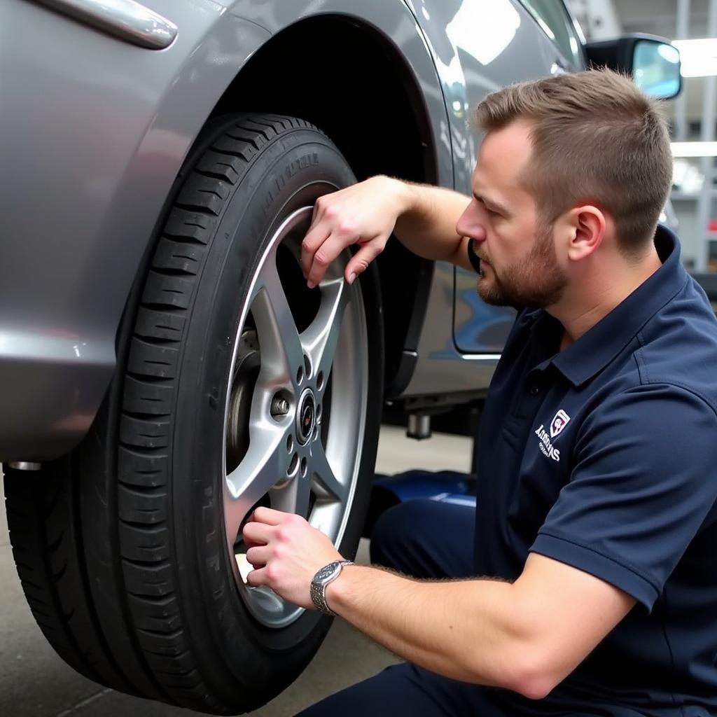 Tire Change at an Elsternwick Auto Repair Shop