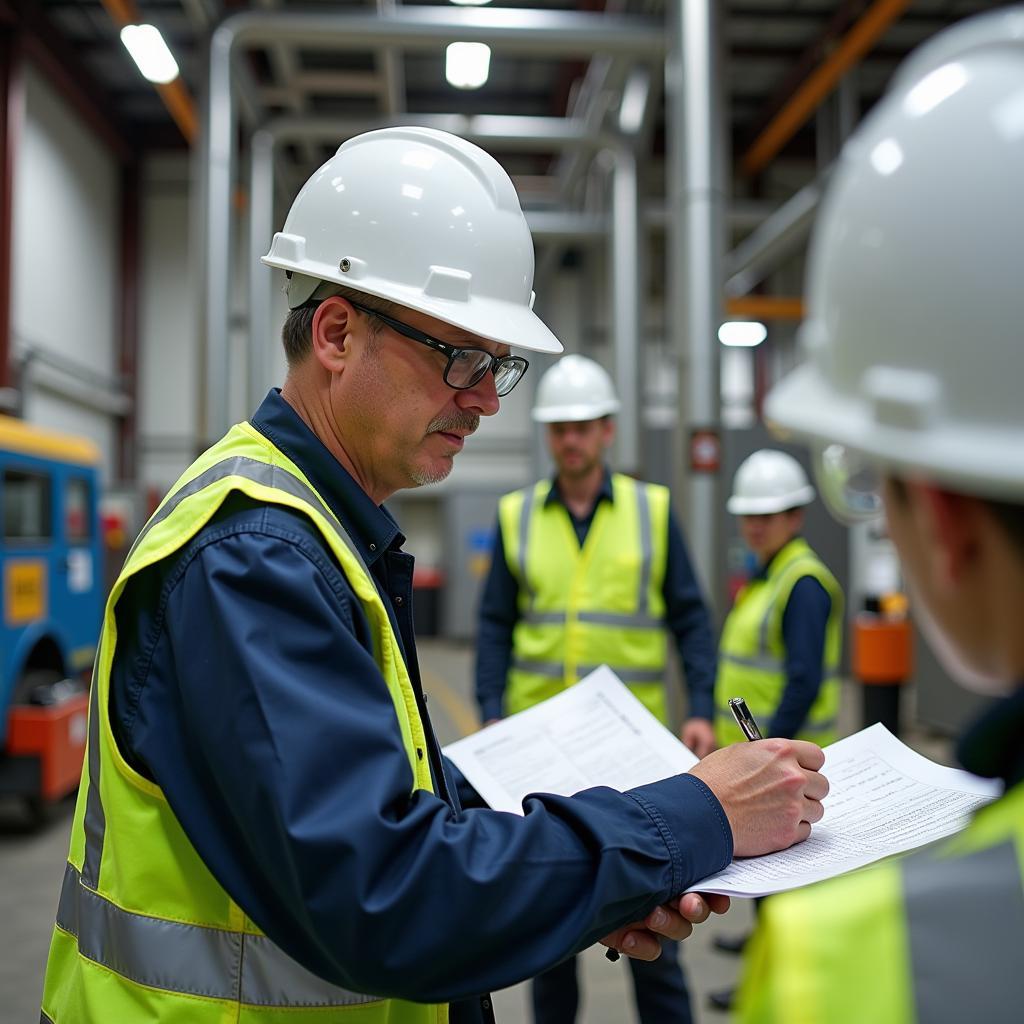 Environmental Services Director conducting a site inspection