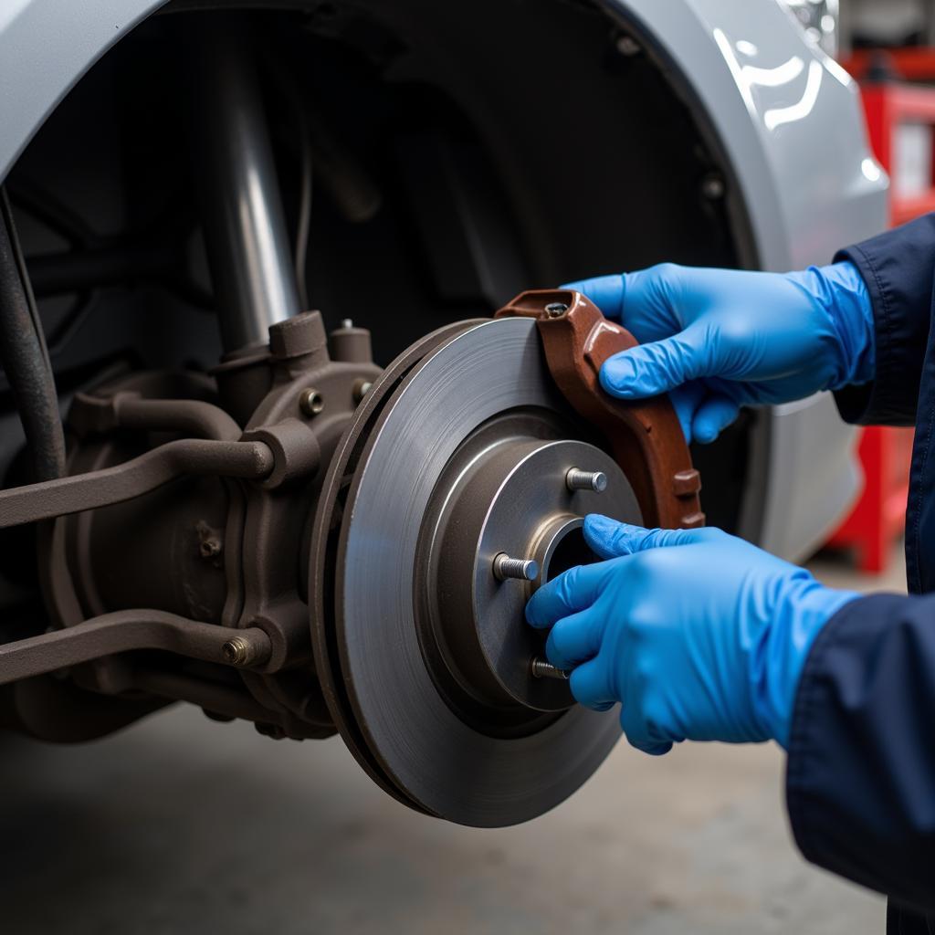 Essential car service - brake repair during lockdown