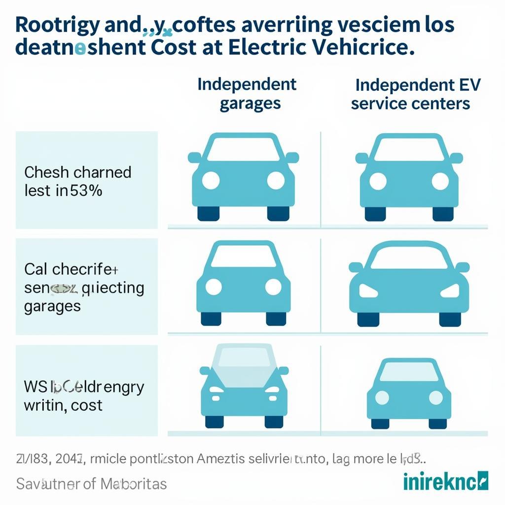 Comparing electric vehicle charging costs at different service locations