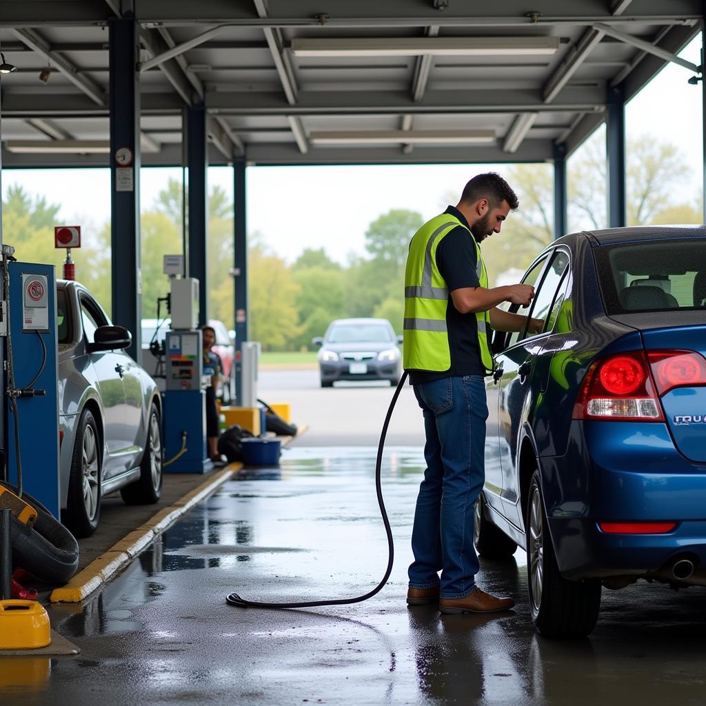 Inspecting an Existing Self-Service Car Wash for Potential Repairs and Upgrades