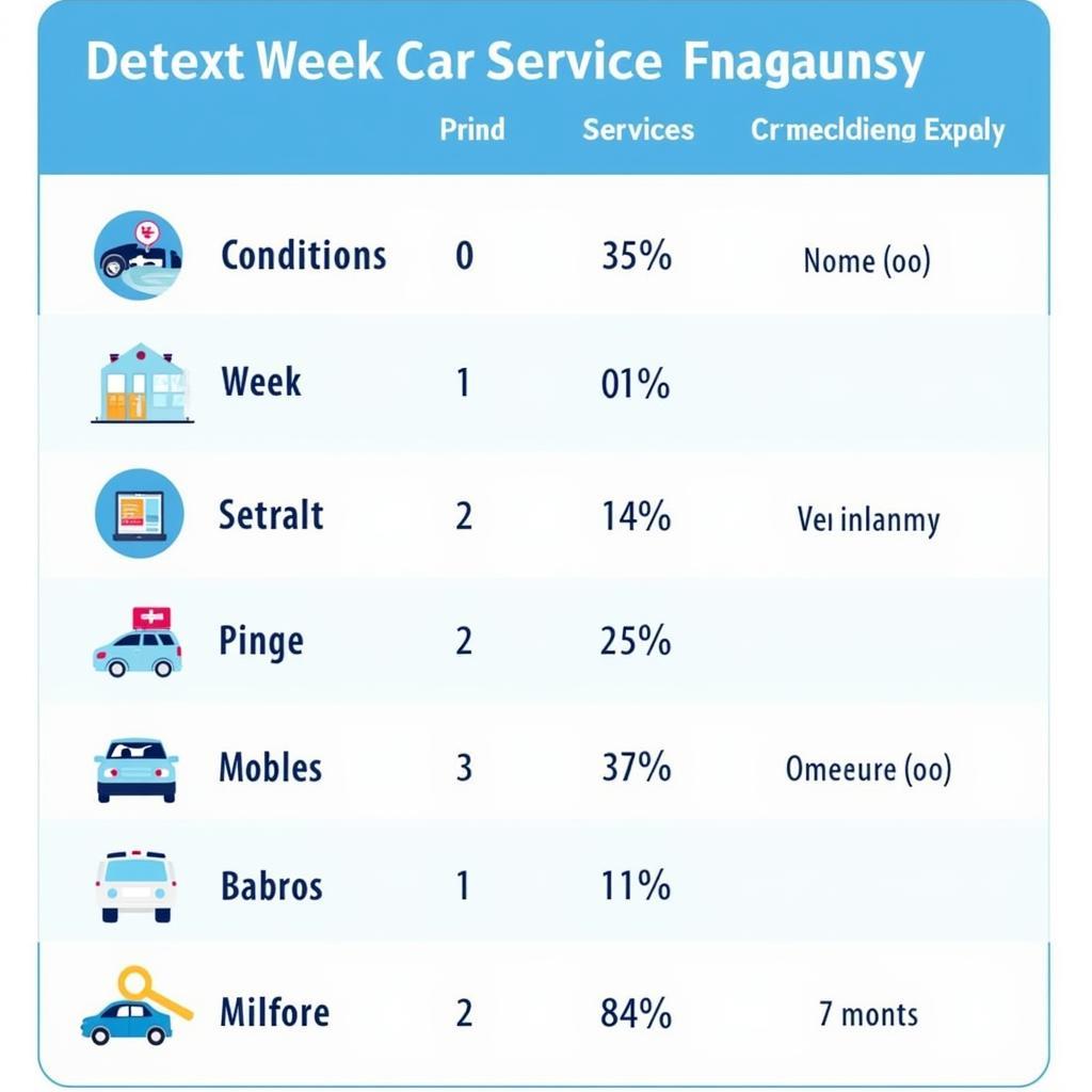 Factors Affecting Car Service Frequency Chart