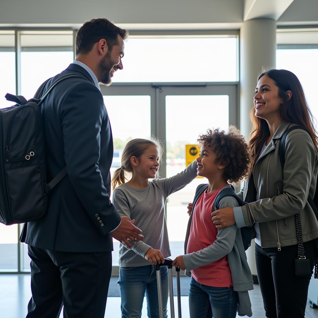 Family using Airport Car Service