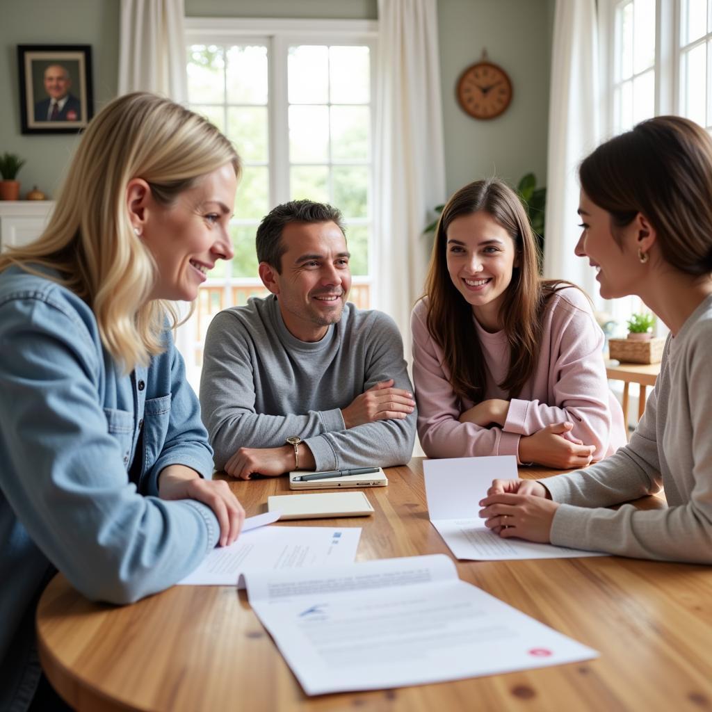 Family Discussing Home Health Care Options