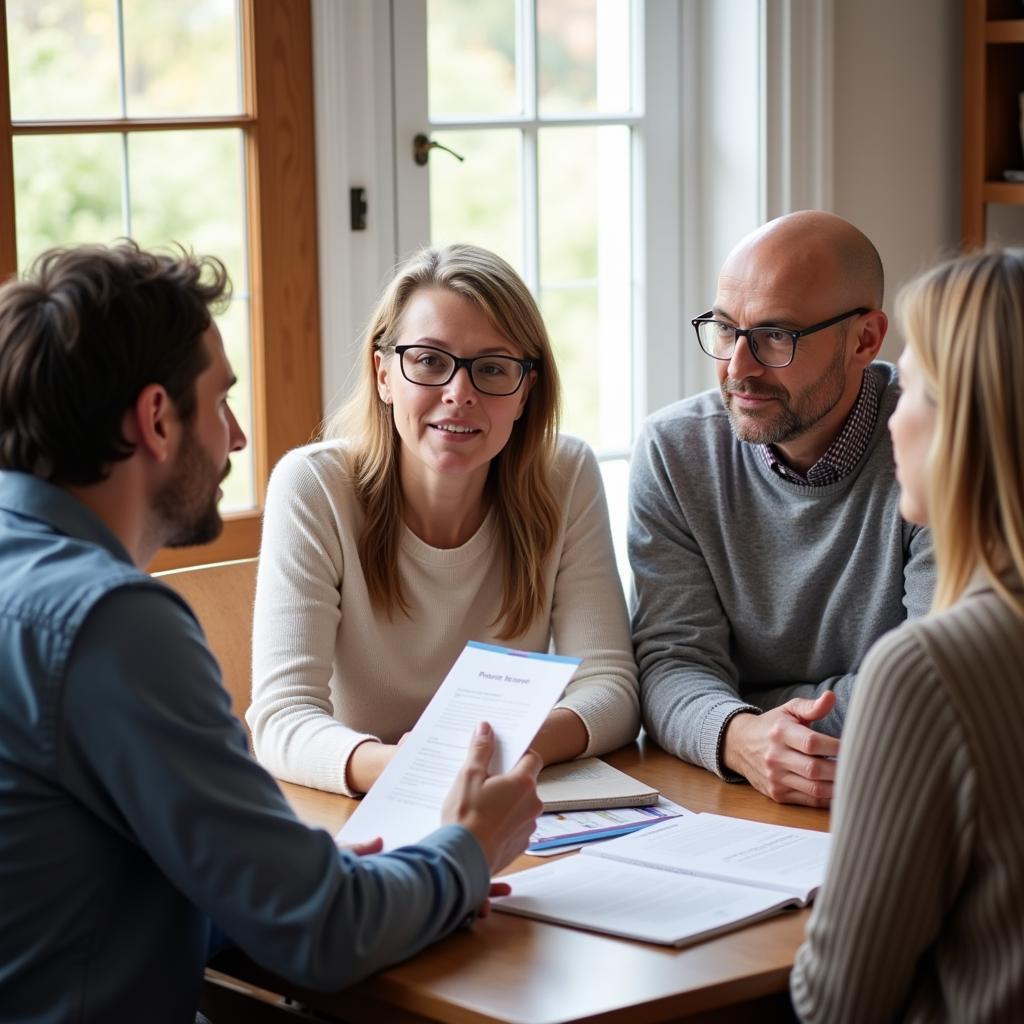 Family Discussing In-Home Care Options