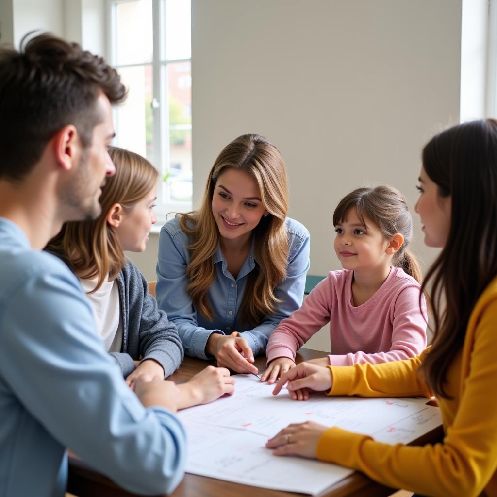 Family Meeting with Home Health Care Representative