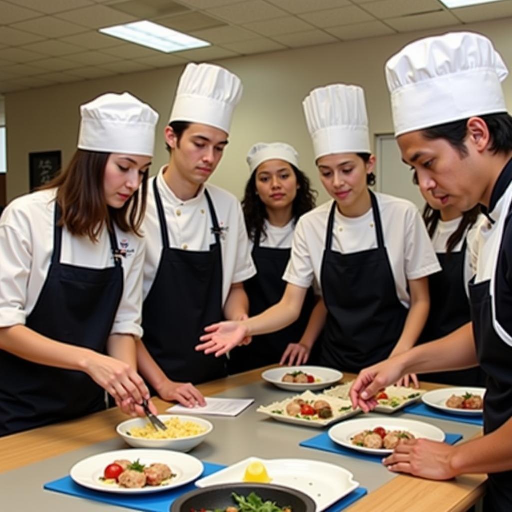 FCCLA Hospitality and Tourism Students Learning