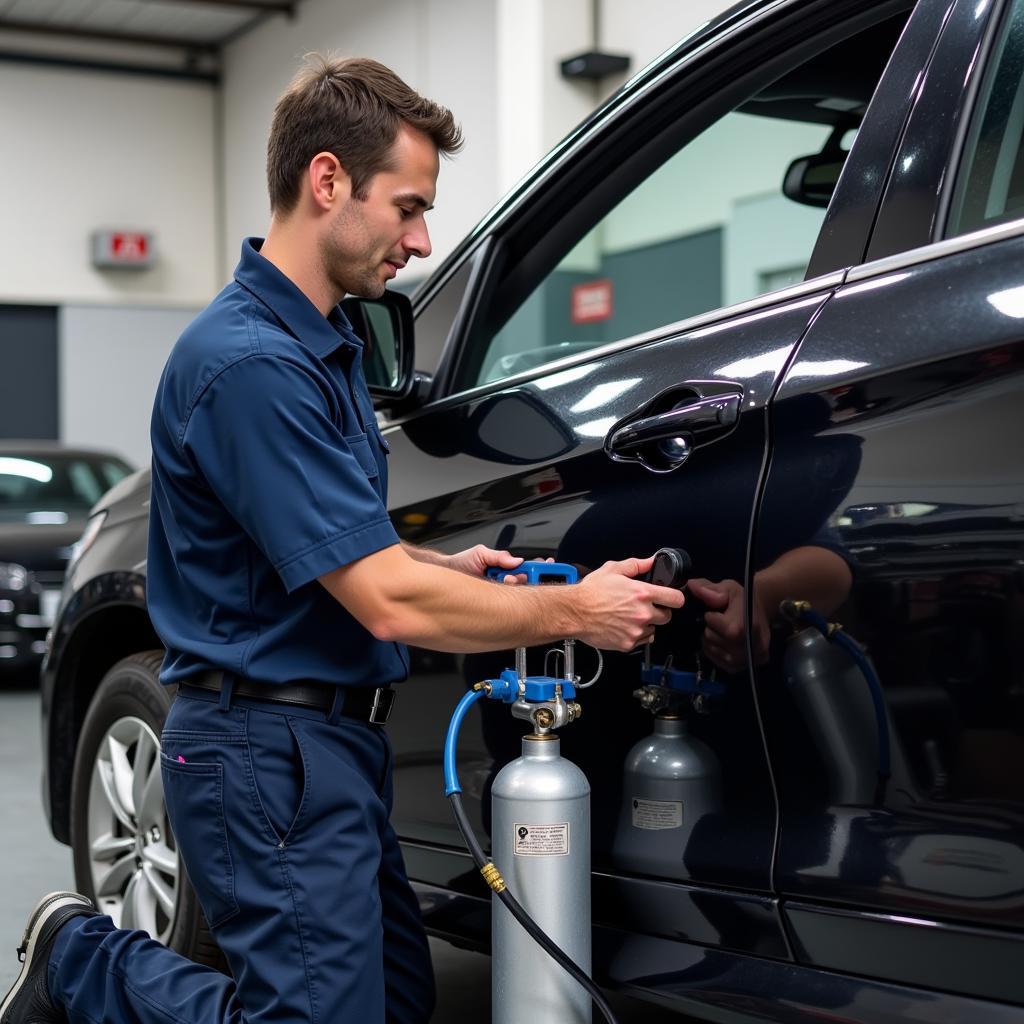 Felixstowe Car AC Repair: Refrigerant Recharge