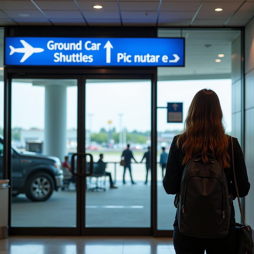 Locating the Payless Shuttle Pick-Up Area