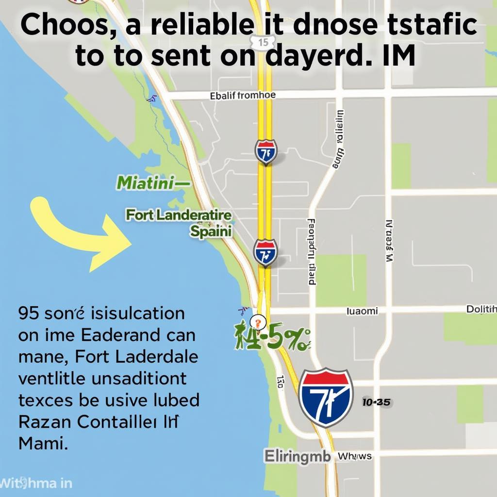 Fort Lauderdale to Miami Highway Traffic