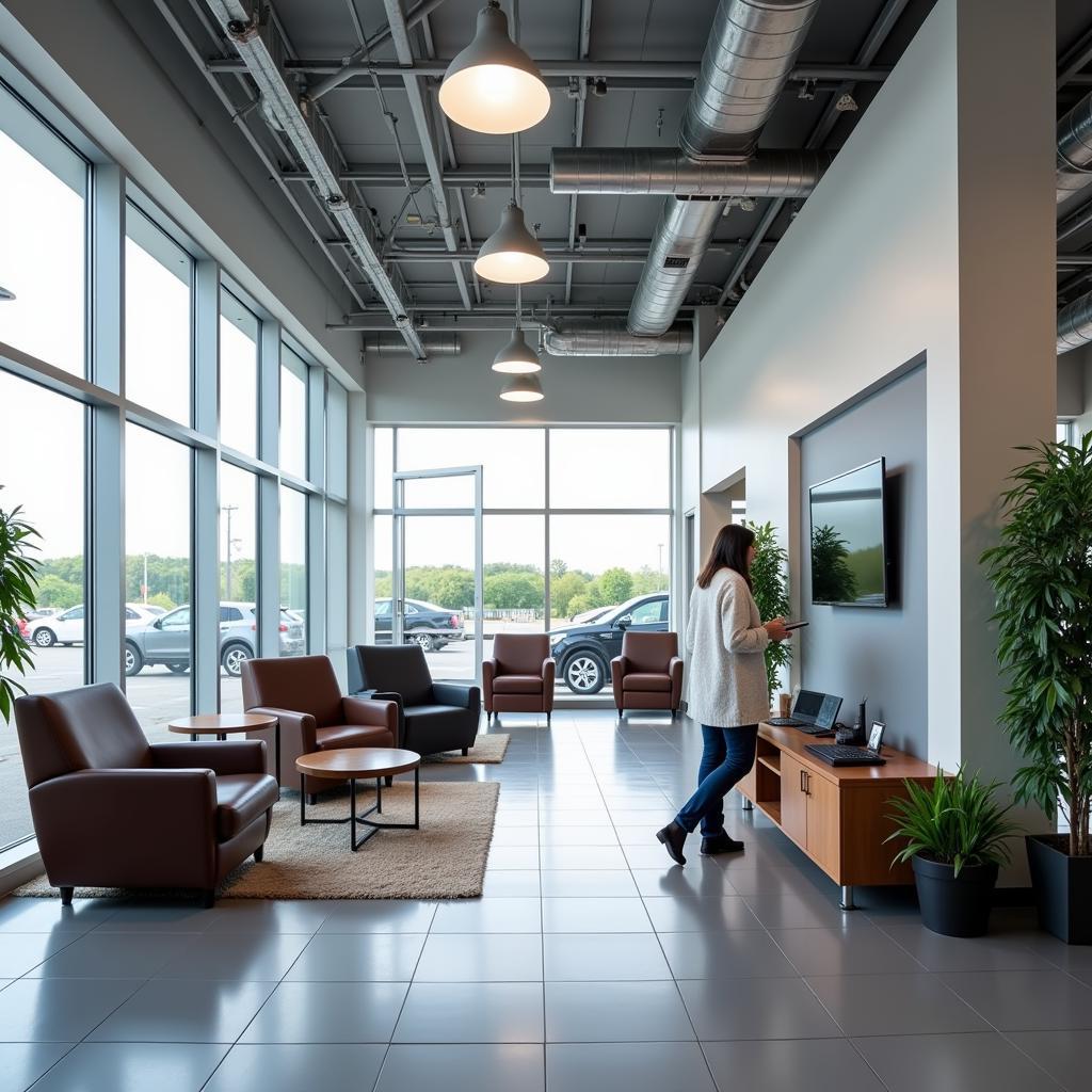 Franchised Dealership Service Waiting Area