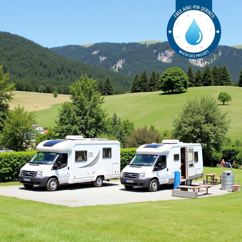 Free Aire de Service in Baume-les-Dames