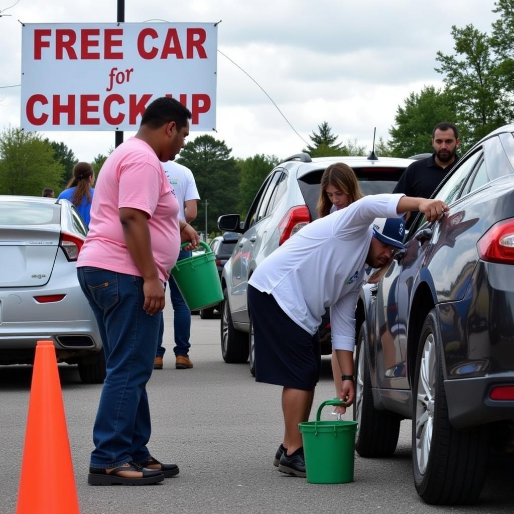 Free Car Check at a Community Event