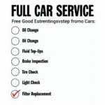 Full Car Service Checklist