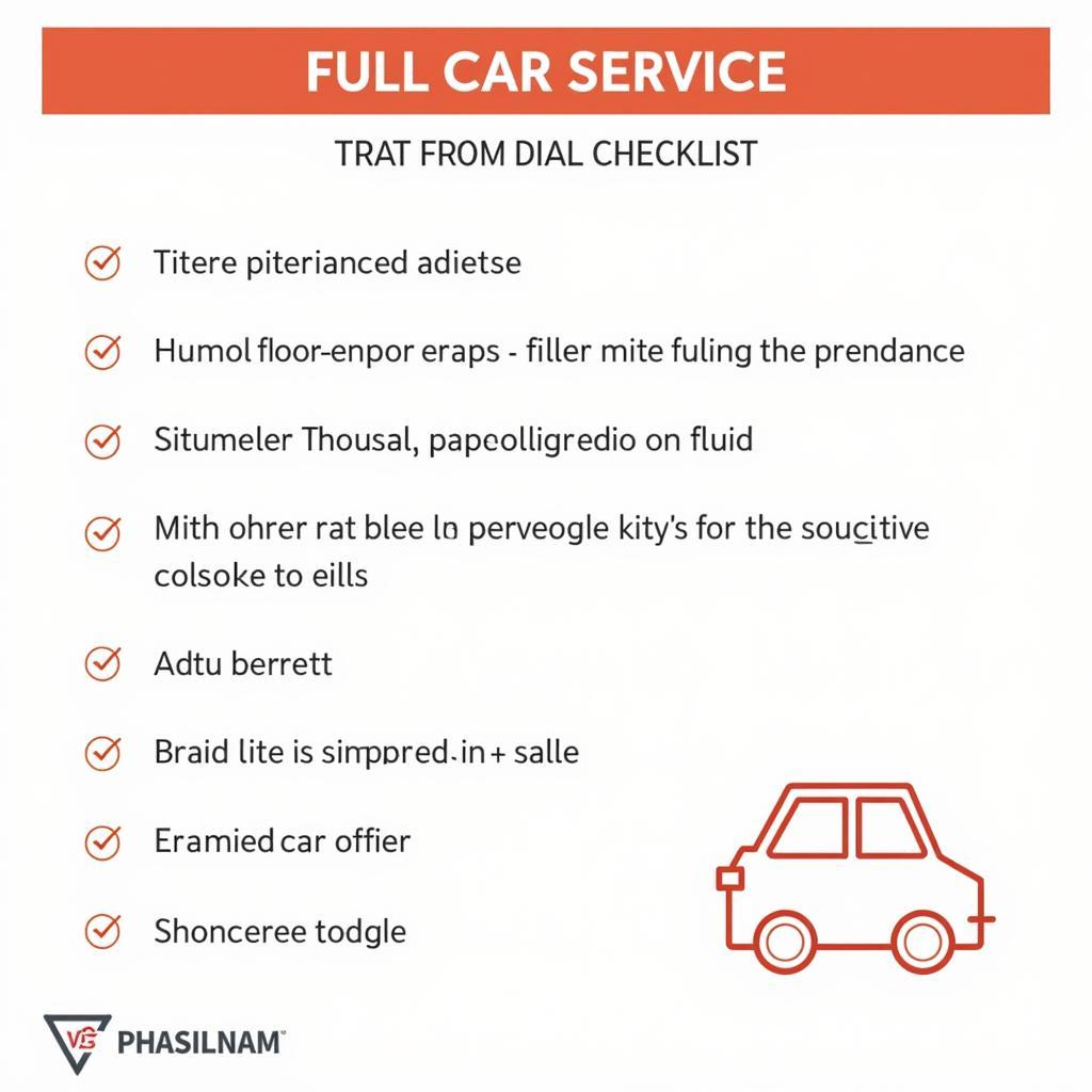 Full Car Service Checklist