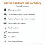 Full Car Service Checklist