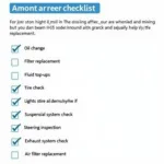 Full Car Service Checklist