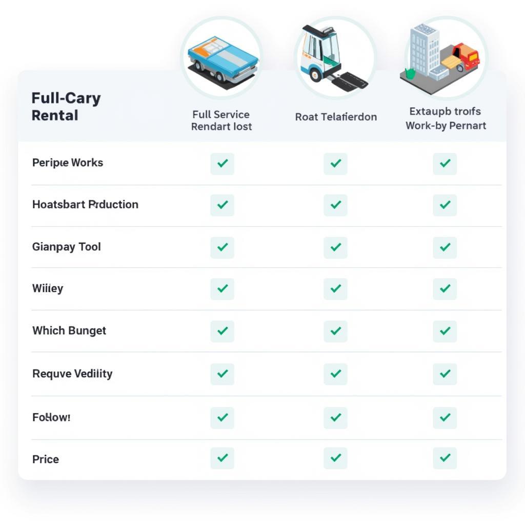 Comparison of Full Service Rental Options