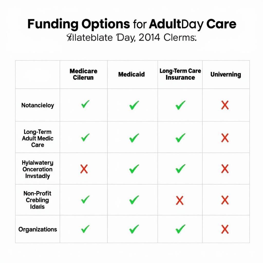 Funding Options for Adult Day Care