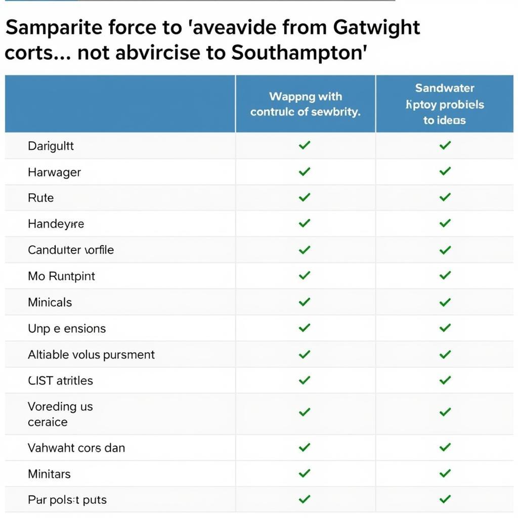 Gatwick to Southampton Car Service Cost Comparison