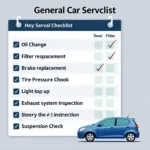 General Car Service Checklist