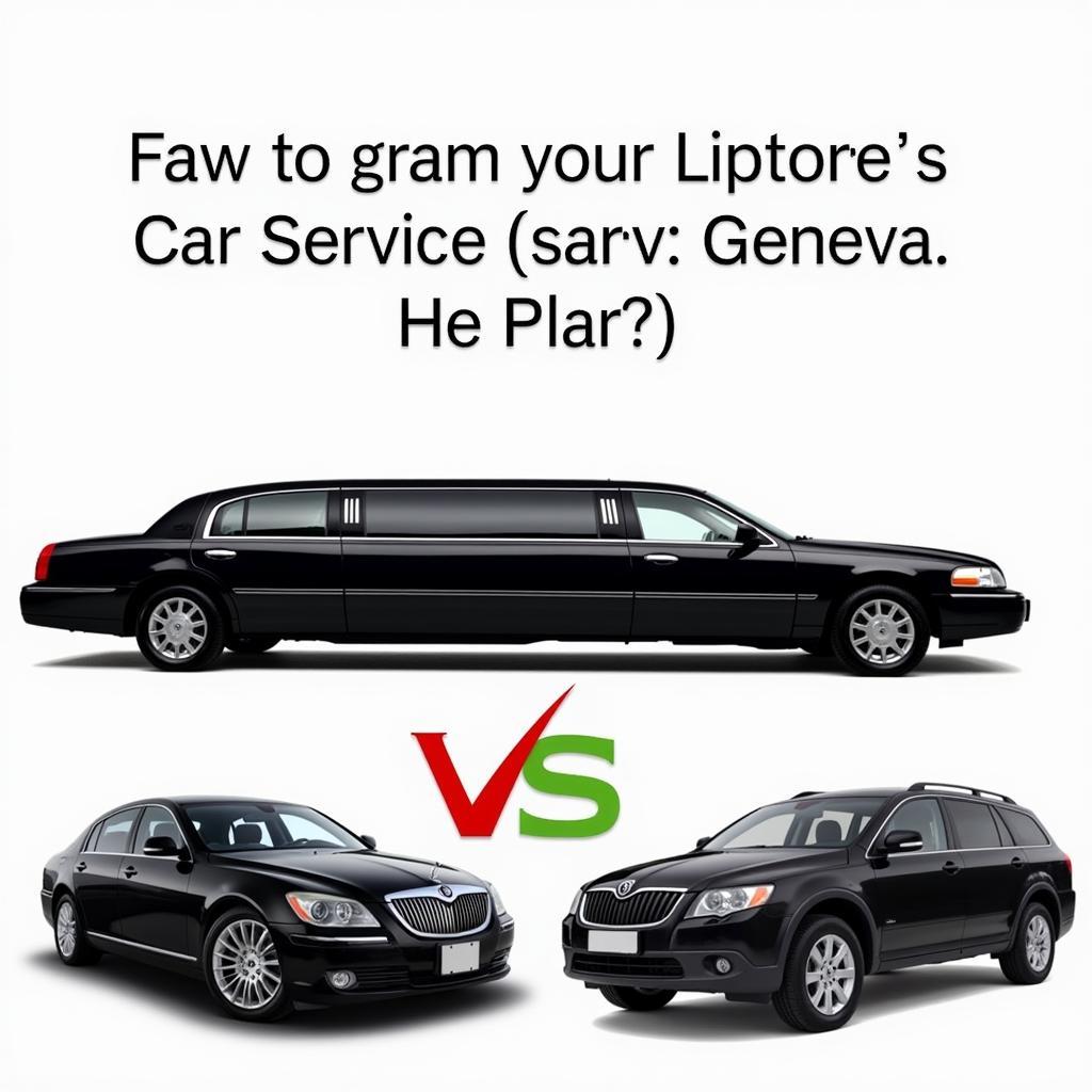 Geneva Car Service Options: Limousine, Sedan, SUV