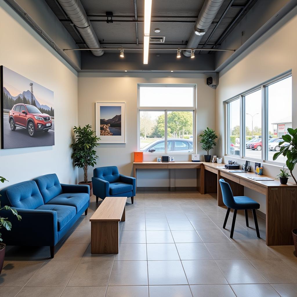 Comfortable Customer Waiting Area in Glenorchy Car Service Center