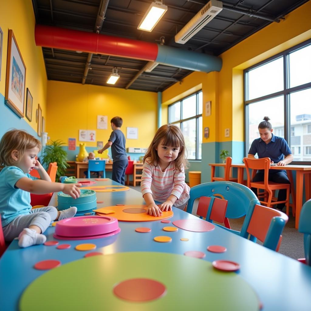 Gym with On-site Child Care Facilities